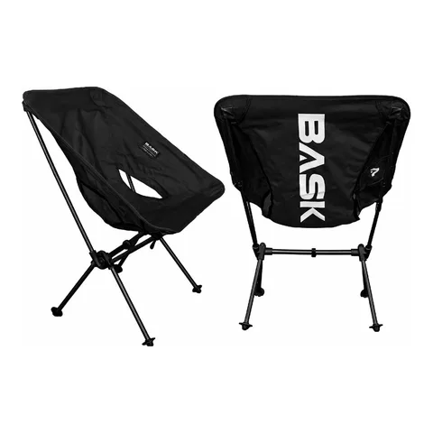 Cadeira Camping Bask Alumínio Dobrável Ultraleve Oxford 600D Bolsa Transporte Praia Pesca Acampamento