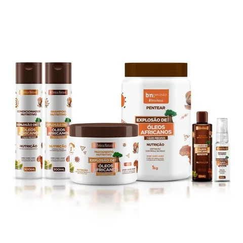 Kit Óleos Africanos + Reparador de Pontas bn.Cachos