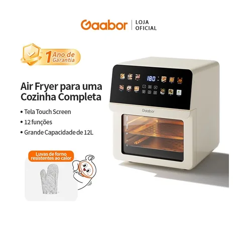 Gaabor Air Fryer Oven Eletrica sem Oleo com 12 Litros de Capacidade Digital touch AF-120T02
