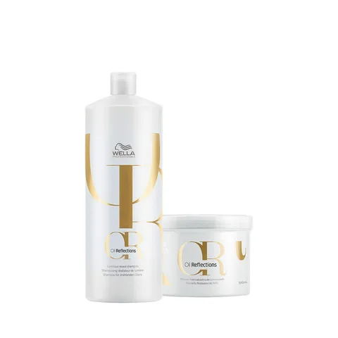 Kit Wella Professionals Oil Reflections Shampoo e Máscara (2 produtos).