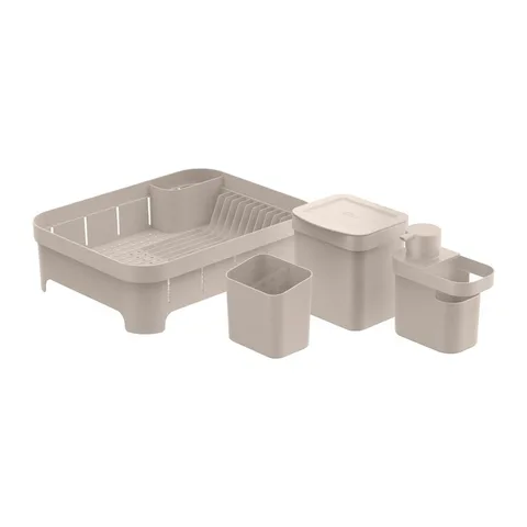 Kit de organização sobre a pia Ou 4 peças Linha Trium - Bege