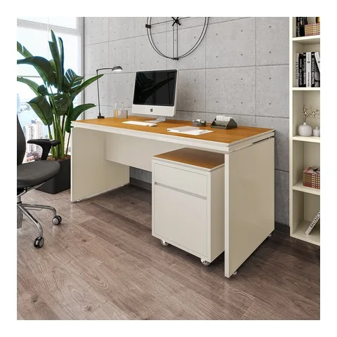 Conjunto de escritório Oslo 2 Peças Mesa e Gaveteiro