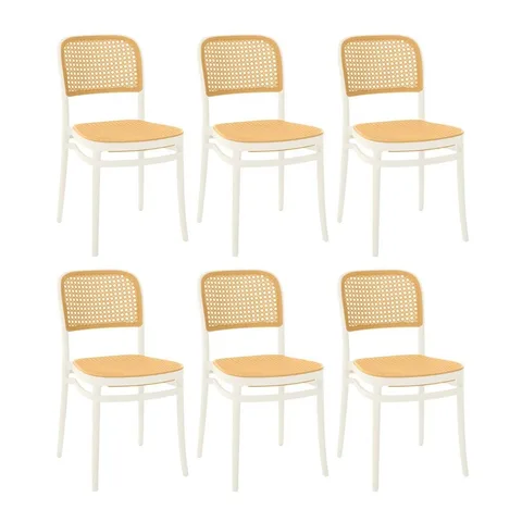 Kit 6 Cadeiras de Jantar Roma para Sala e Cozinha