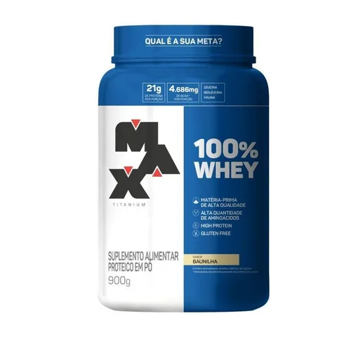 100% Whey Protein Pote - 900g - Max Titanium